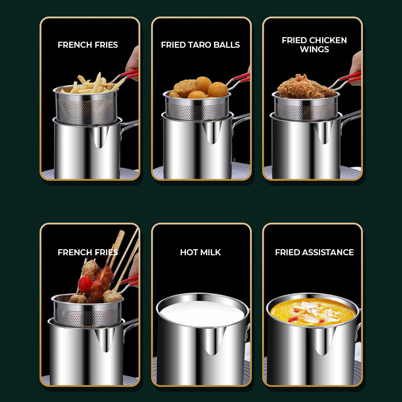 Multifunctional 304 Stainless Steel Fryer