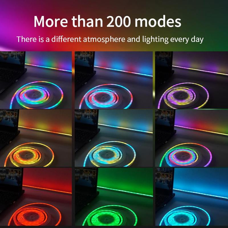 Music Sync Color Changing Strip Lights with Remote and App Control