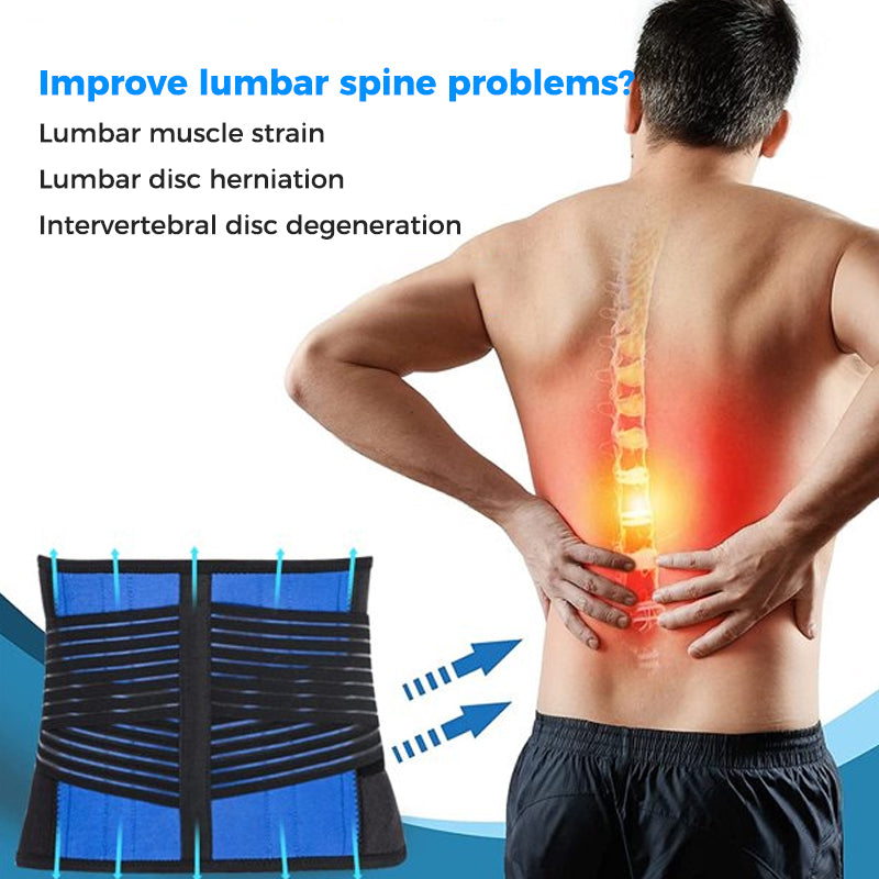 Lower lumbar back support brace