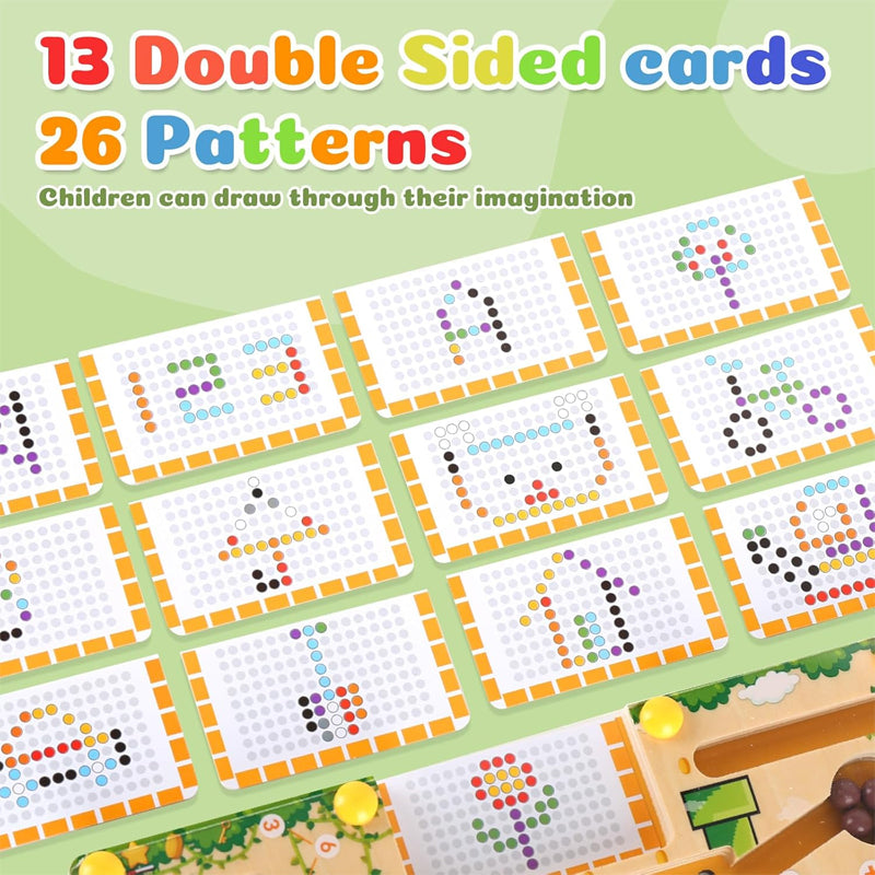 Rolling ball number maze