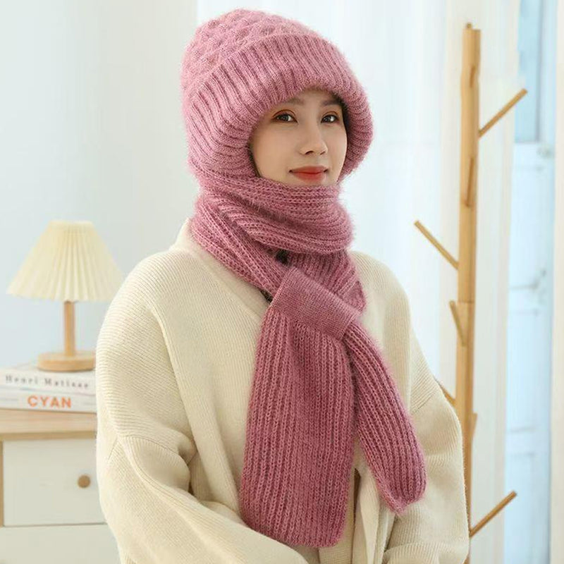 🎄Winter Versatile Knitted Hooded Scarf for Women