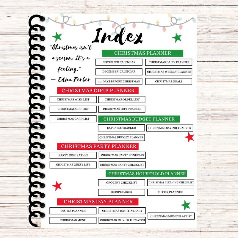 Christmas Printable 35-page Planner