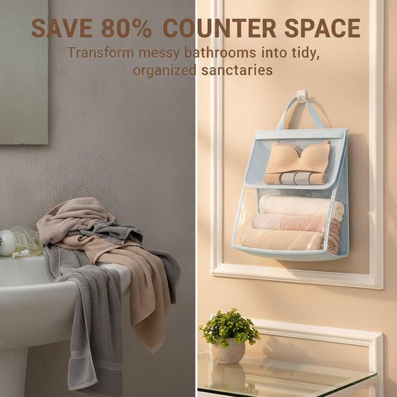Waterproof bathroom garment bag