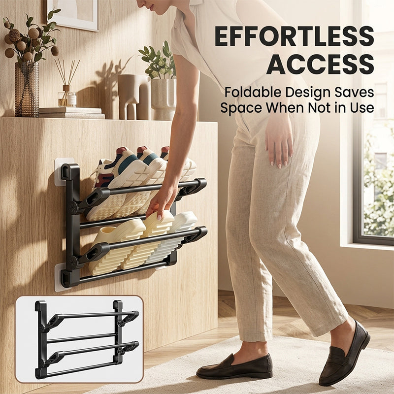 Wall Mounted Shoe Rack