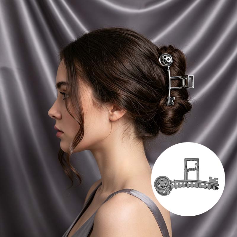 Button Hair Clip