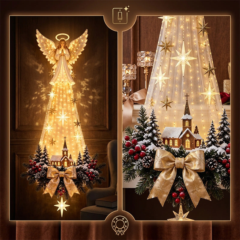 Lighted Star Wall Decor Christmas Decoration