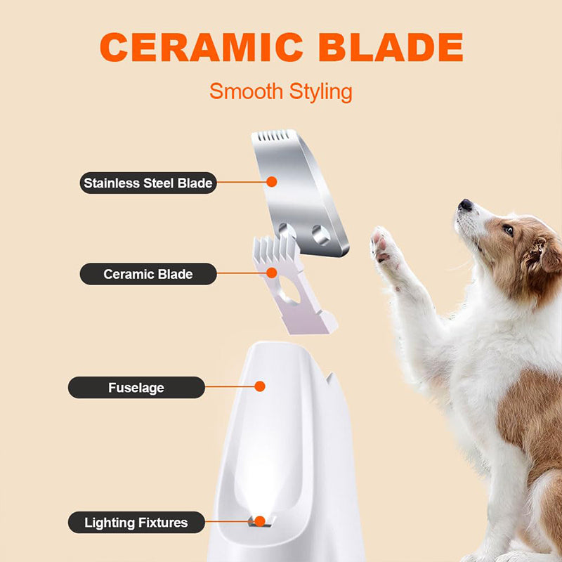 Pet Hair Trimmer With Led Light