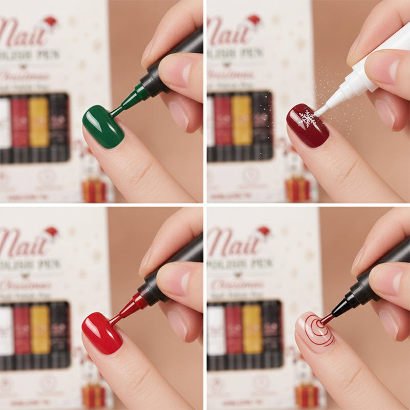 DIY Christmas Gel Nail Polish Pen