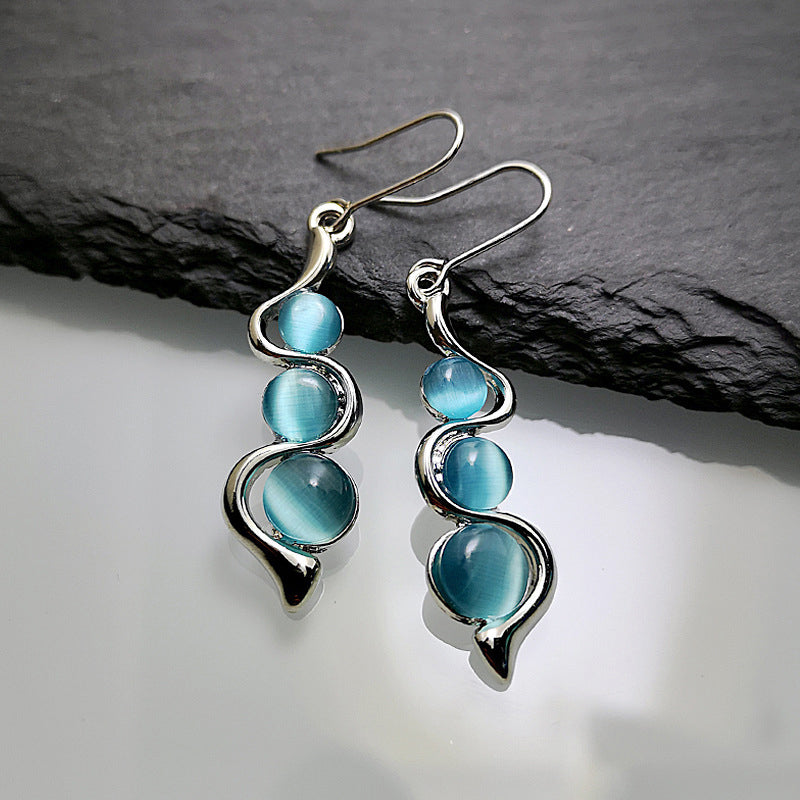 BLUE DROPLETS EARRINGS