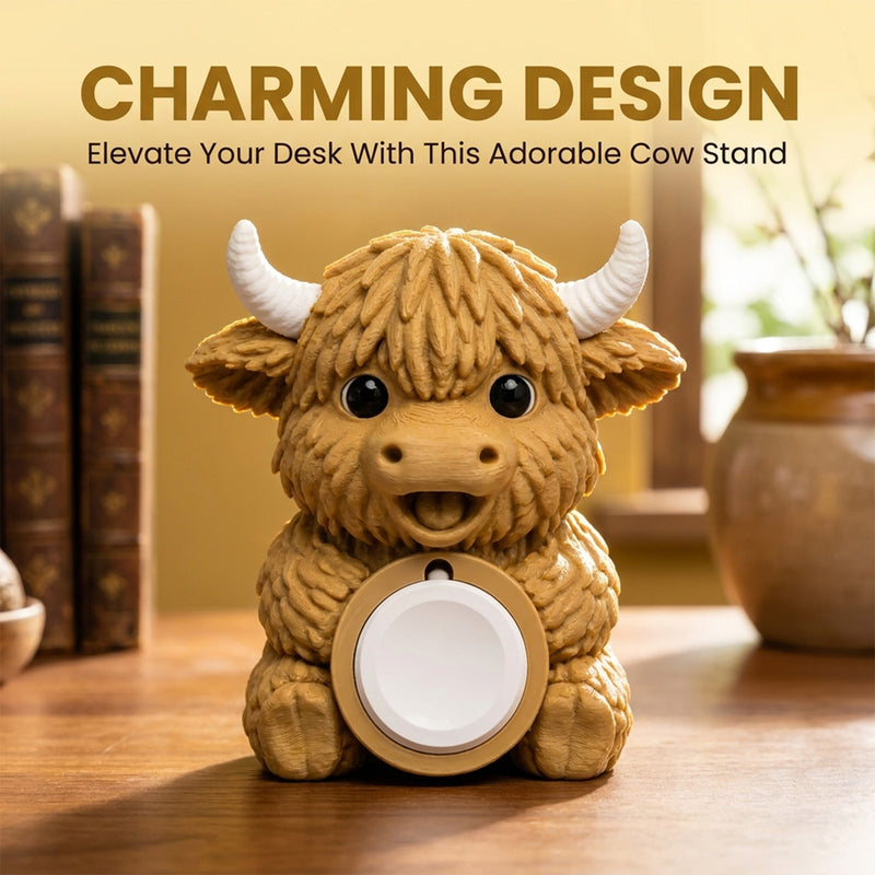 Highland Cow Apple Watch Stand Holder