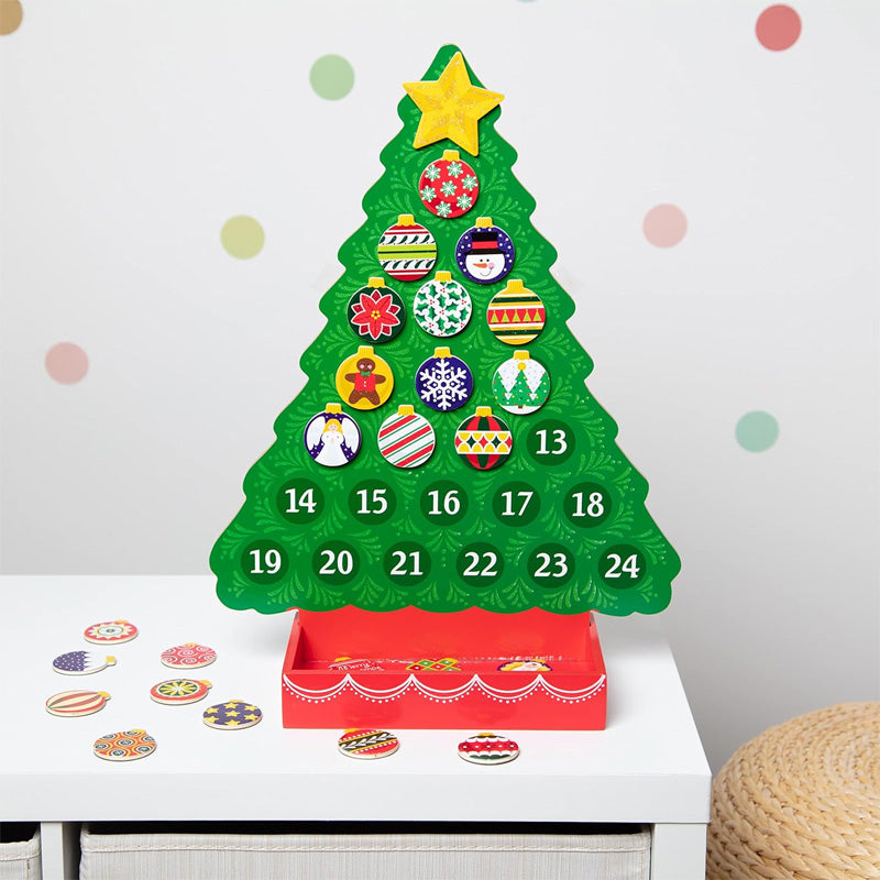 Countdown to Christmas Wooden Advent Calendar