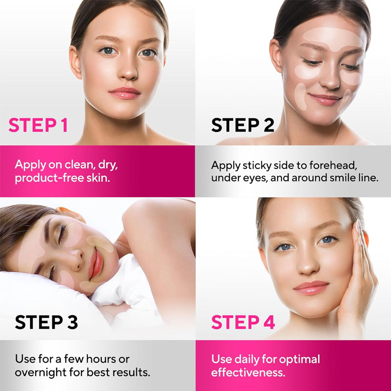 Silicone Face and Forehead Wrinkle Patches