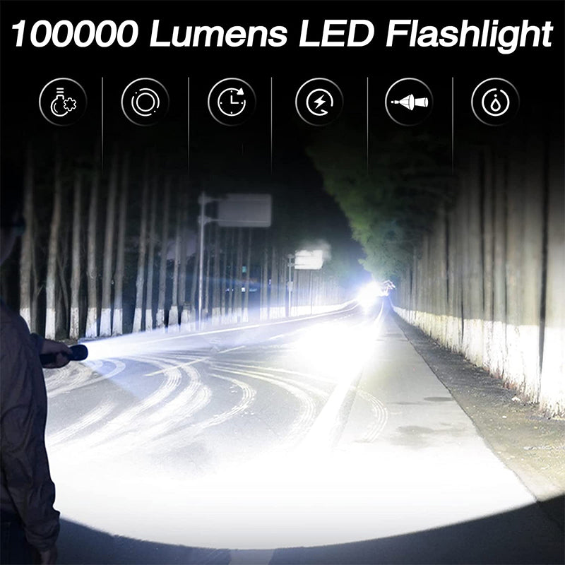 LED Rechargeable Tactical Laser Flashlight