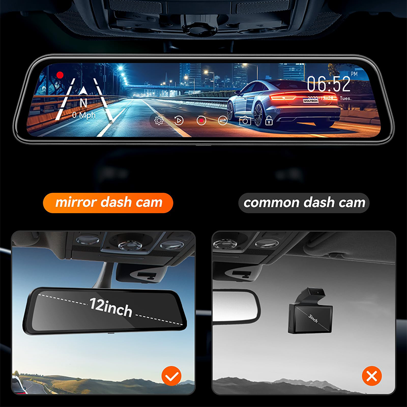 2K dual-lens streaming media dash cam