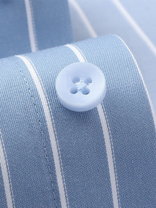 New Cotton Striped Contrast Color Shirt