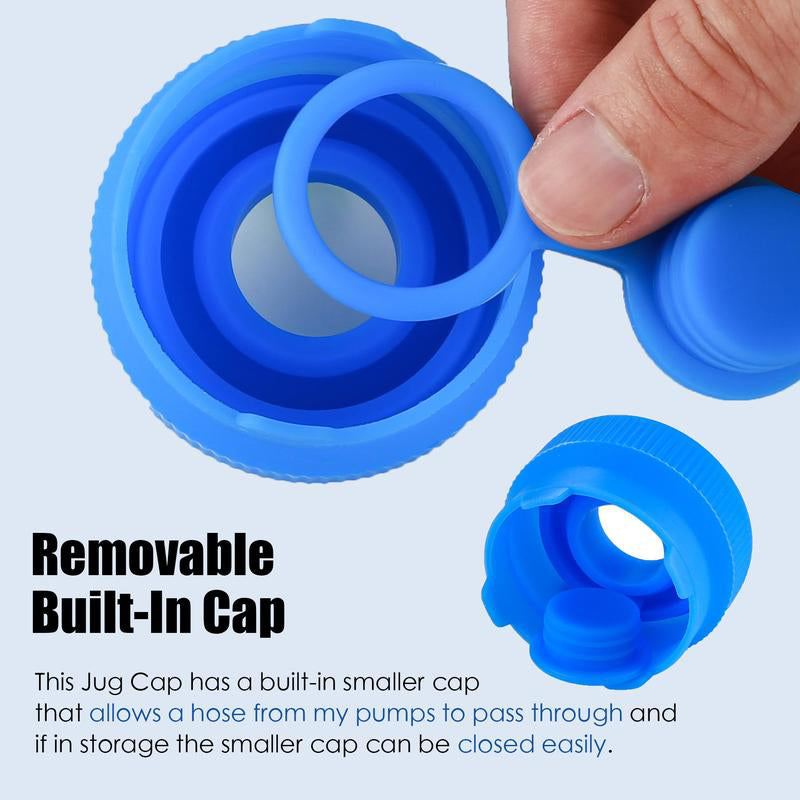 Blue Silicone Water Jug Cap