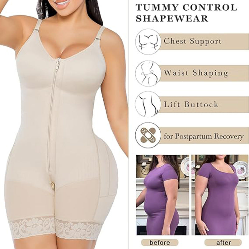 Zipper Bodysuit Shapewear