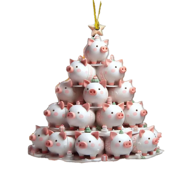 Stacking Animal Christmas Ornaments