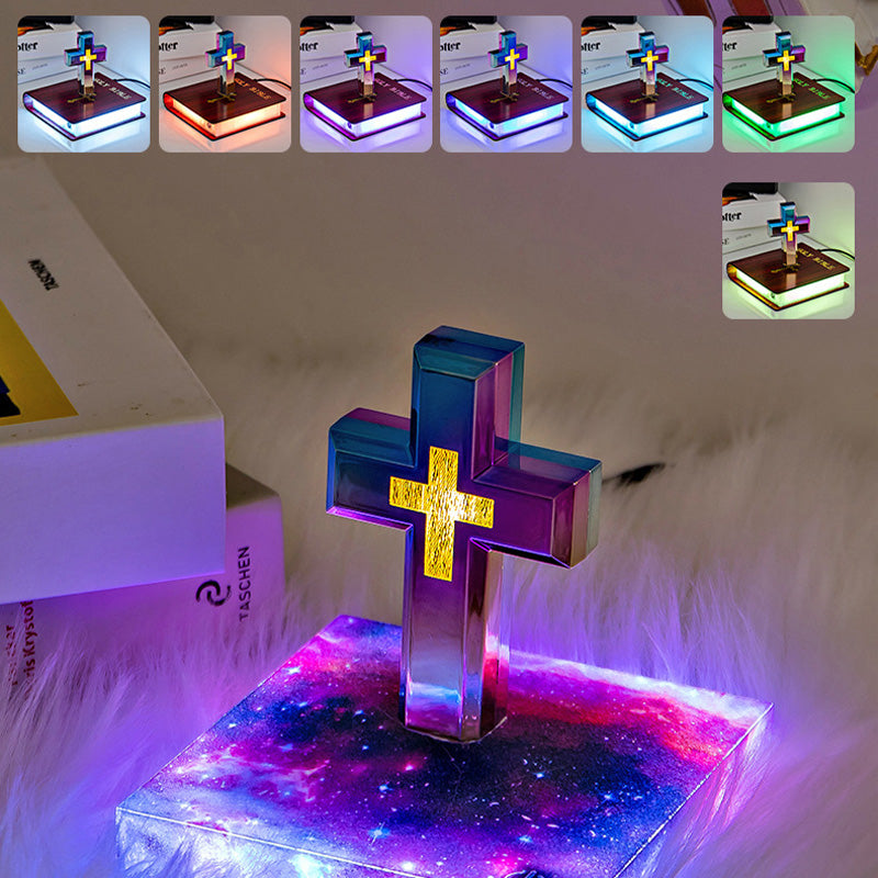Magnetic Levitating Lamp Floating Cross