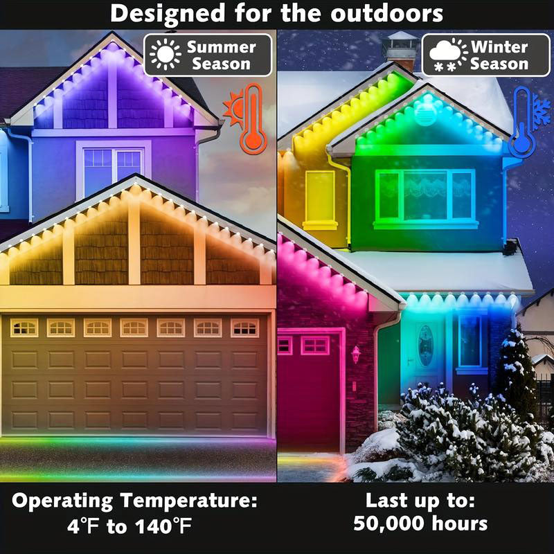 Connectable Outdoor Waterproof Eave Lights