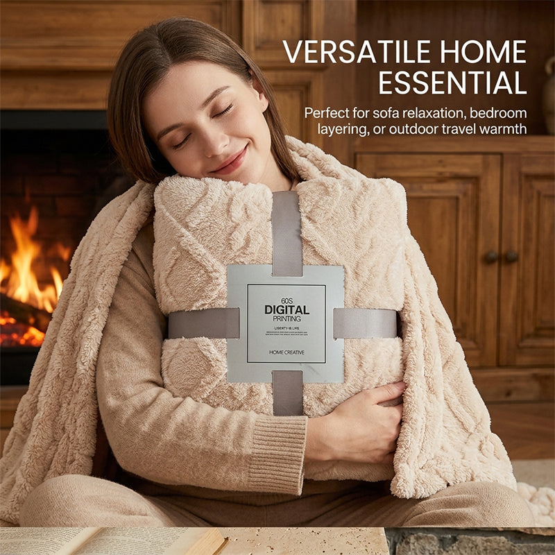 Luxury Double-Sided Coral Fleece Blanket