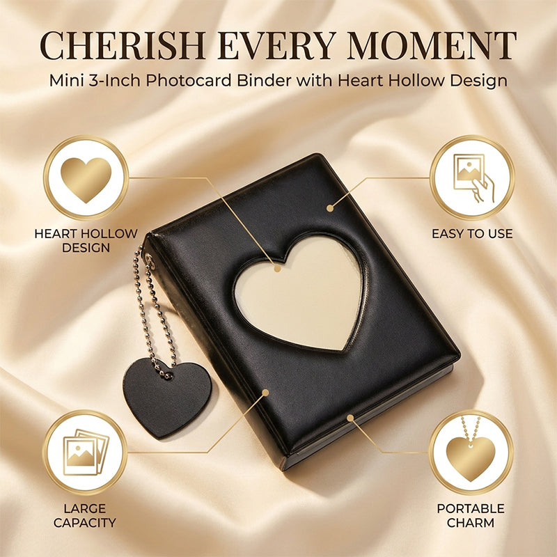 Heart-Shaped Mini Photo Album