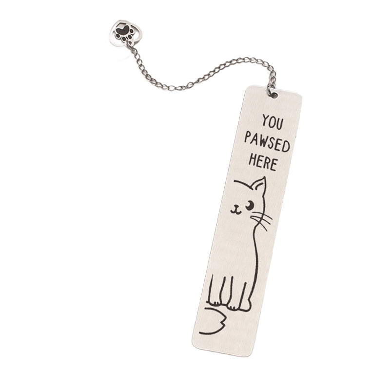 Stainless Steel Kitten Bookmark