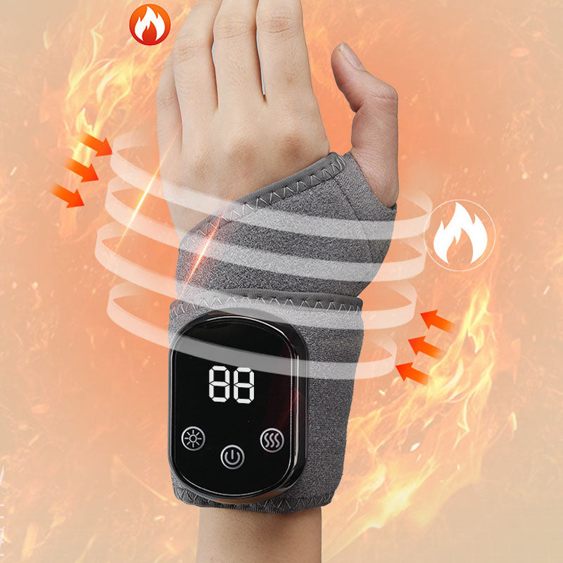 Three-stage vibration heat therapy massager for hands and feet