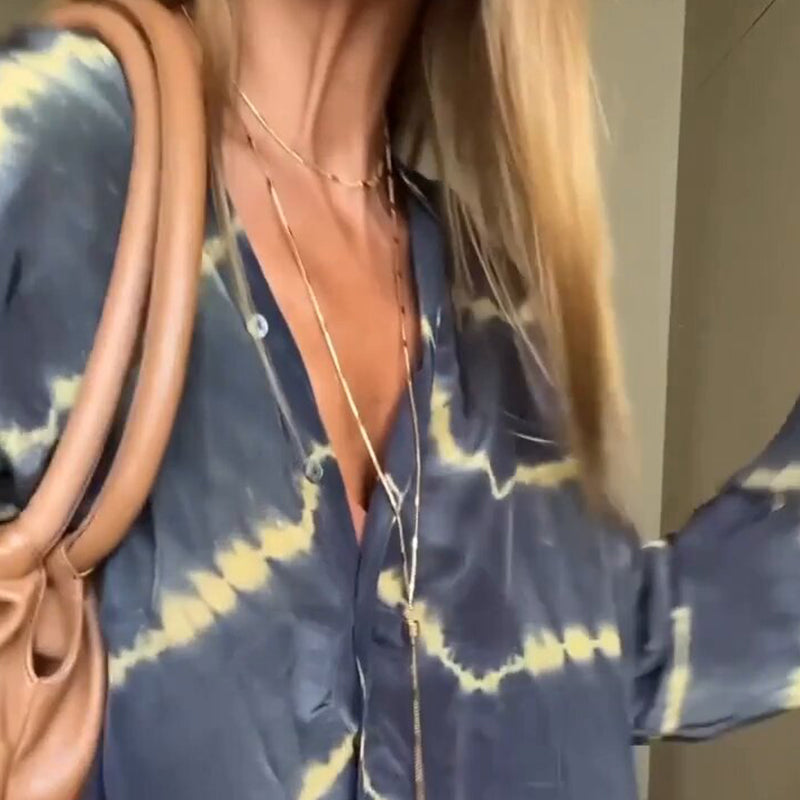 Loose V-neck Dress
