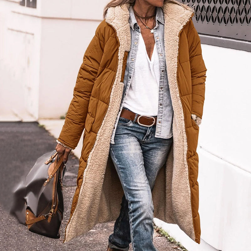 Reversible Hooded Cotton Jacket