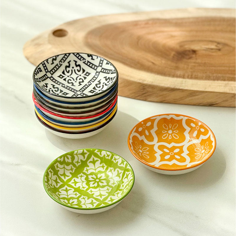 Ceramic Bohemian Flavour Plate Dipping Plate