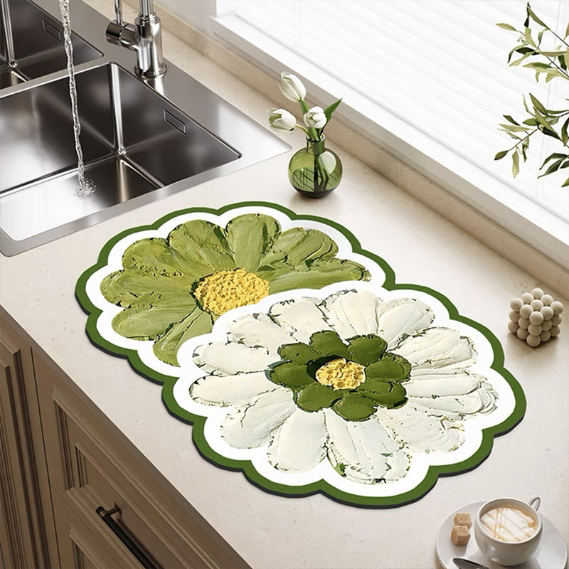 Floral Bathroom Floor Mat