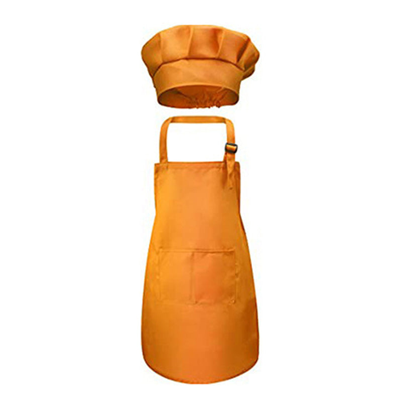 Kid Apron and Chef Hat Set