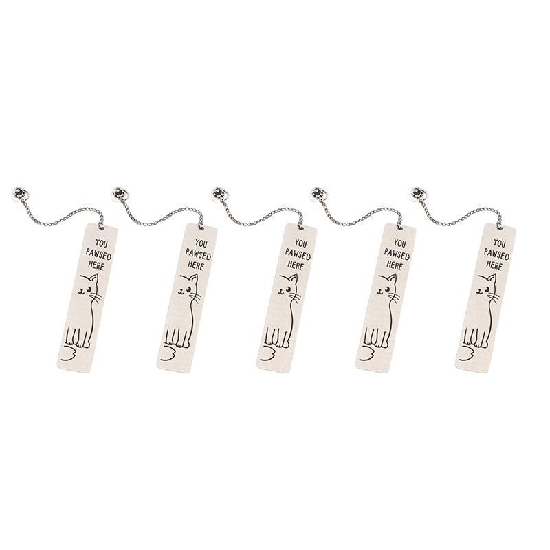 Stainless Steel Kitten Bookmark