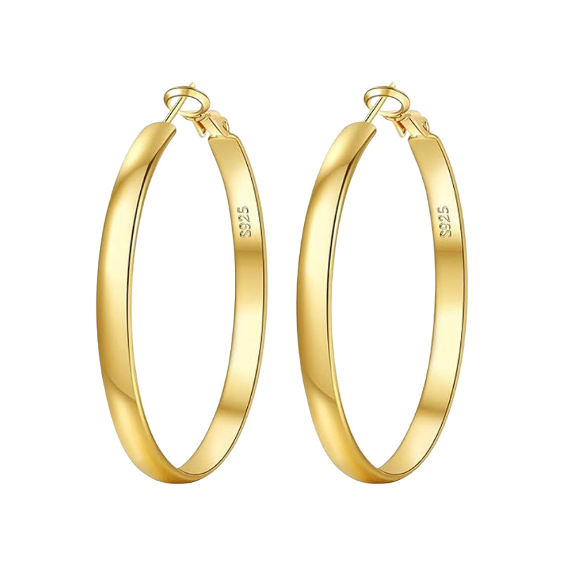 Wide Hoop Earrings