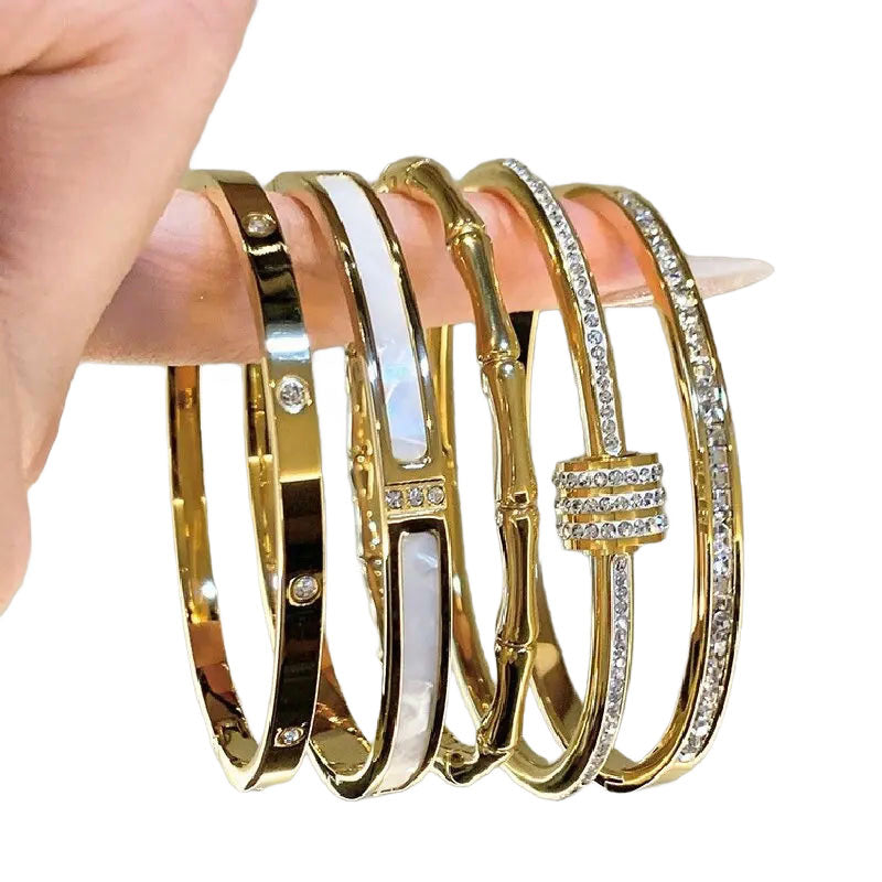 Gold-Plated Zircon Bracelets