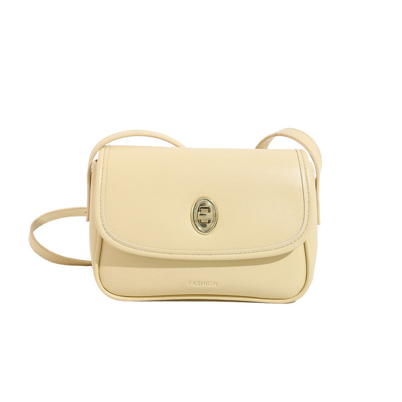 Small square bag with lock clasp