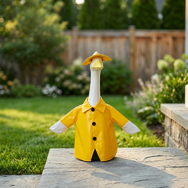 Patriotic Waterproof Porch Goose Raincoat Costume