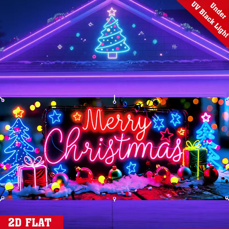 Christmas Garage Door Cover Banner