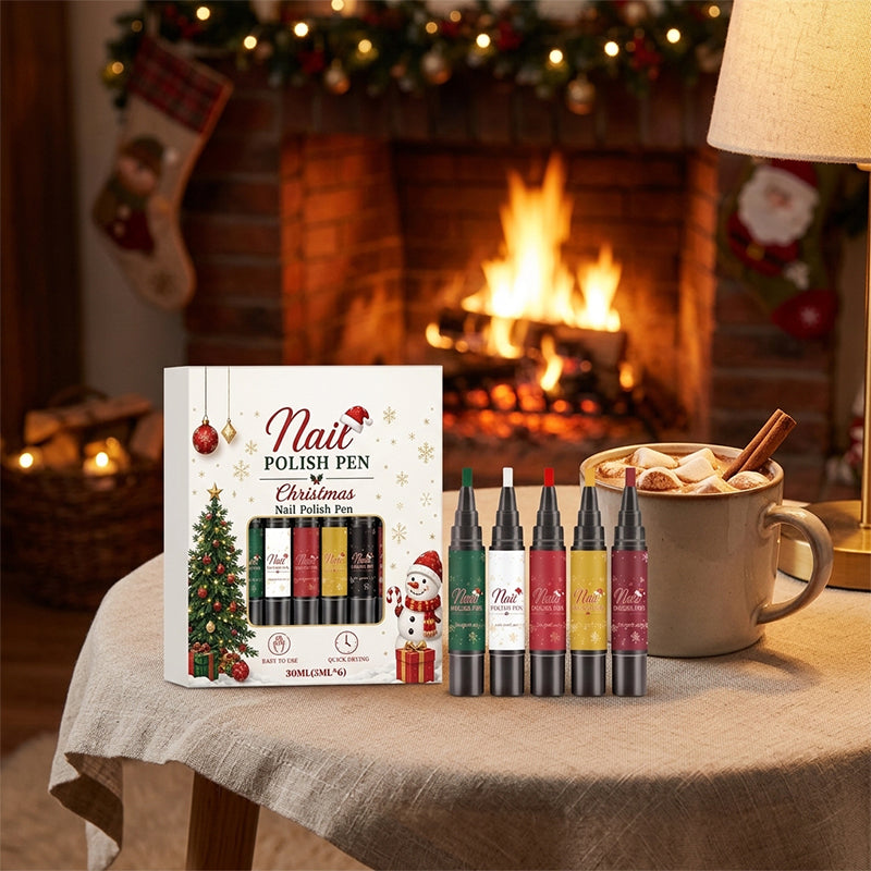 DIY Christmas Gel Nail Polish Pen