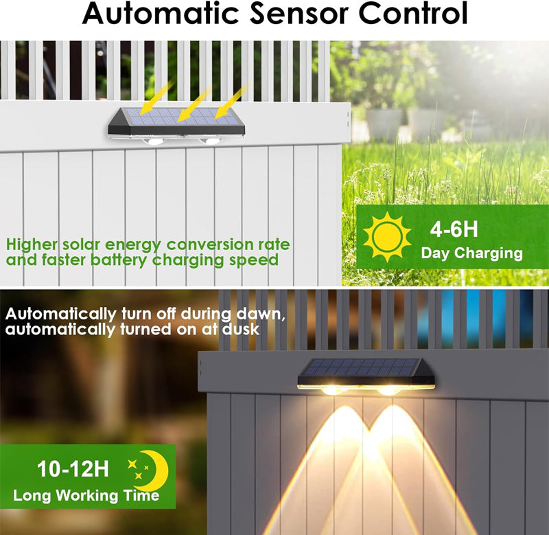 Outdoor Solar Fence Lights