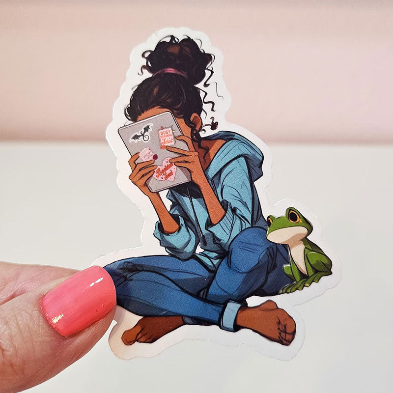 Princess Book Reading Sticker