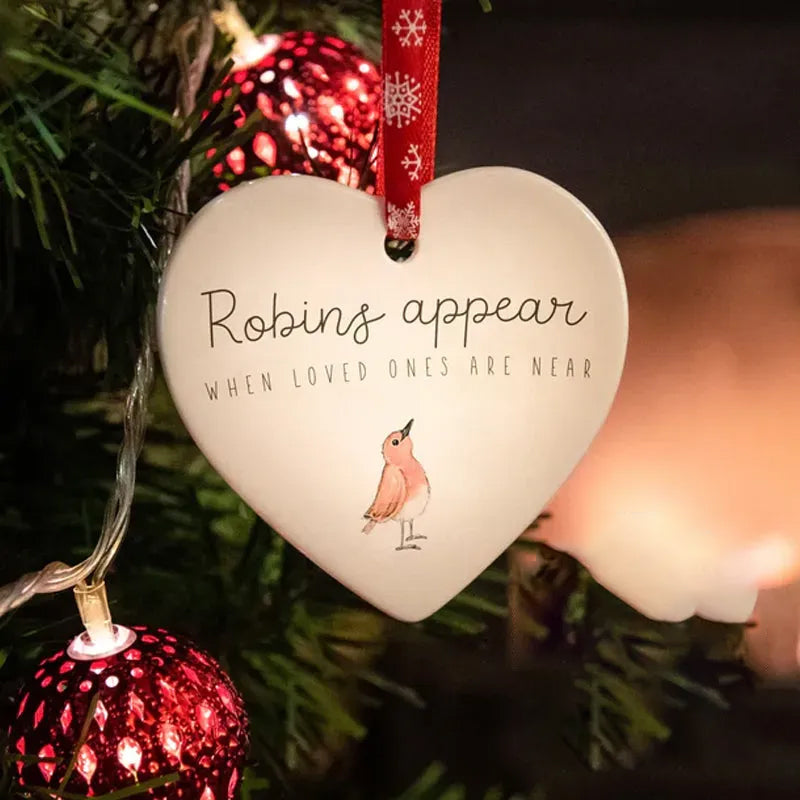 Christmas Heart Hanging Ornament