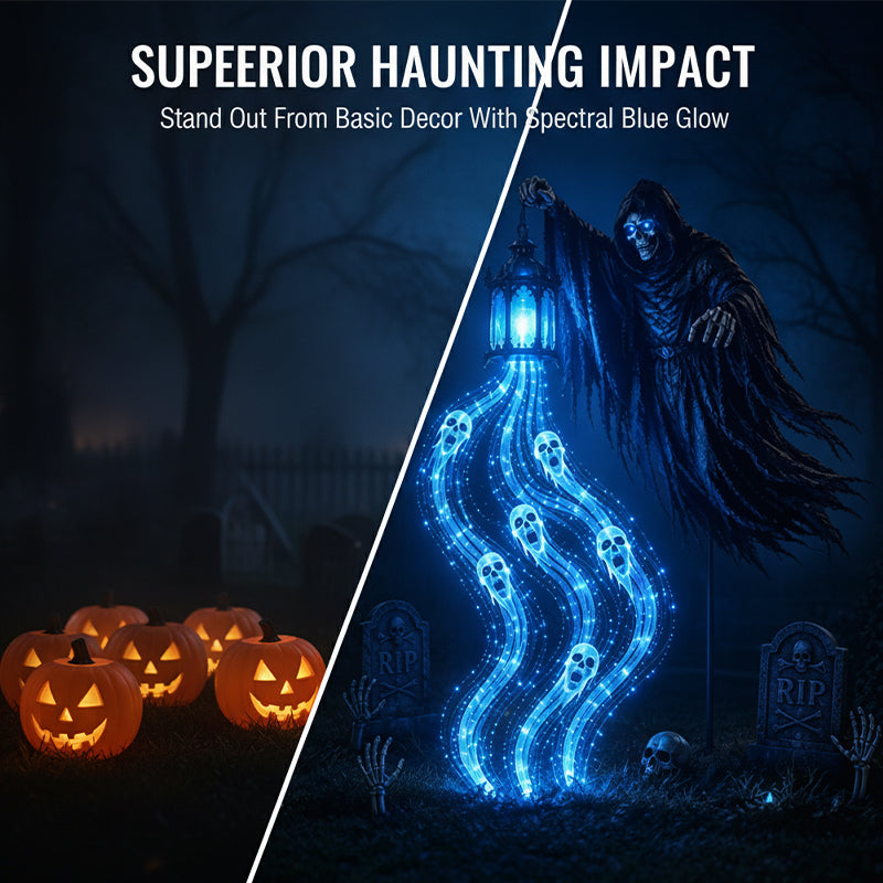 Halloween Reaper Lantern Yard Light