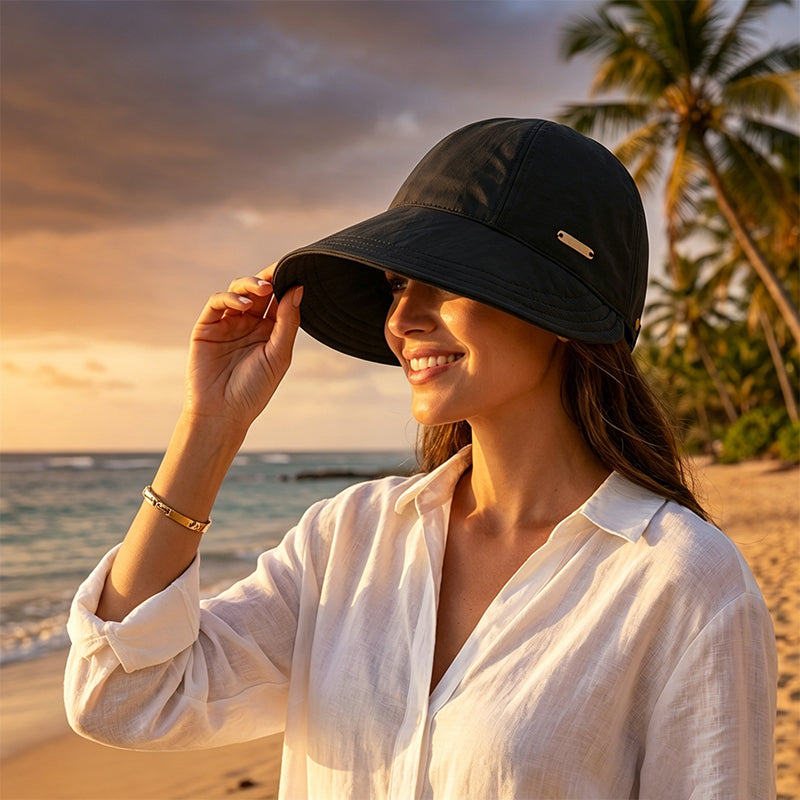 Wide Brim Packable Sun Bucket Hat