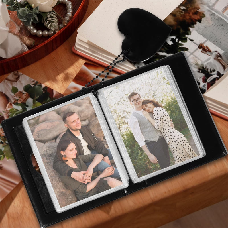 Heart-Shaped Mini Photo Album