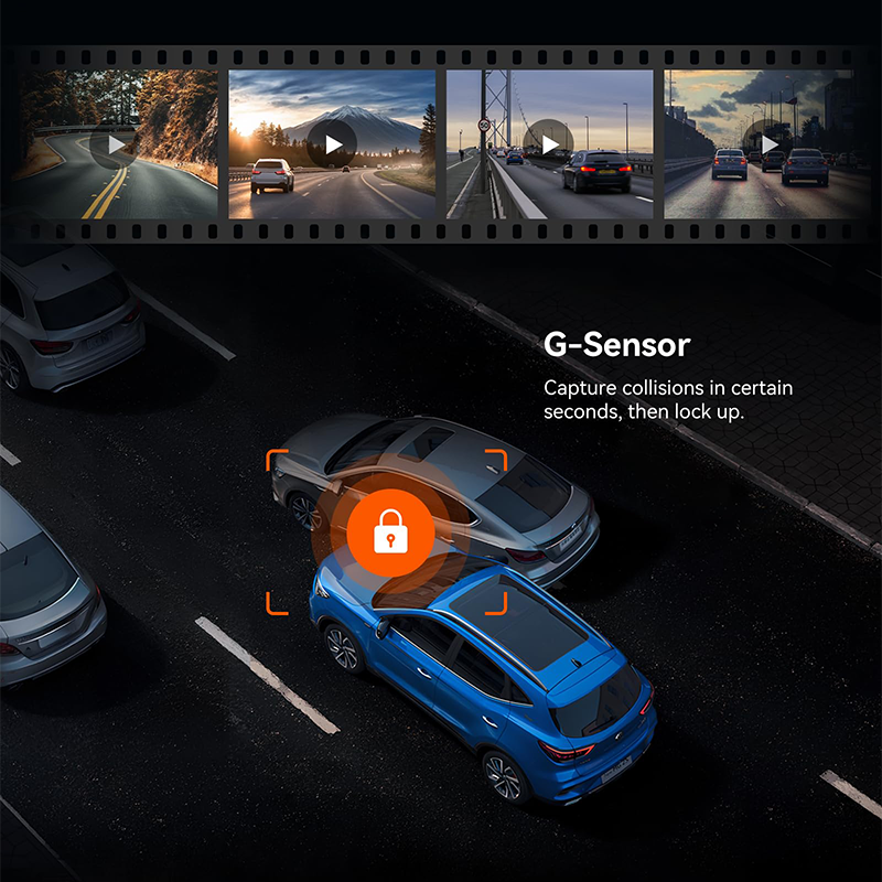2K dual-lens streaming media dash cam