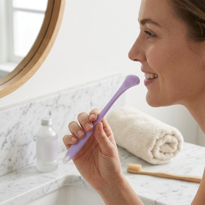 Double-Sided Silicone Tongue Cleaner