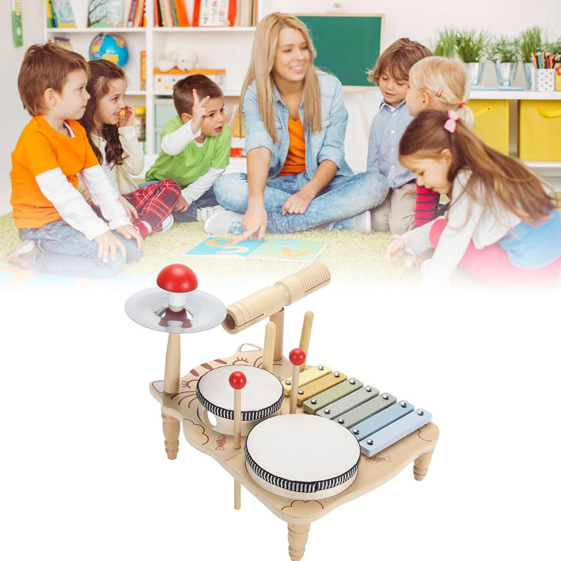 Children's wooden Orff music percussion instrument