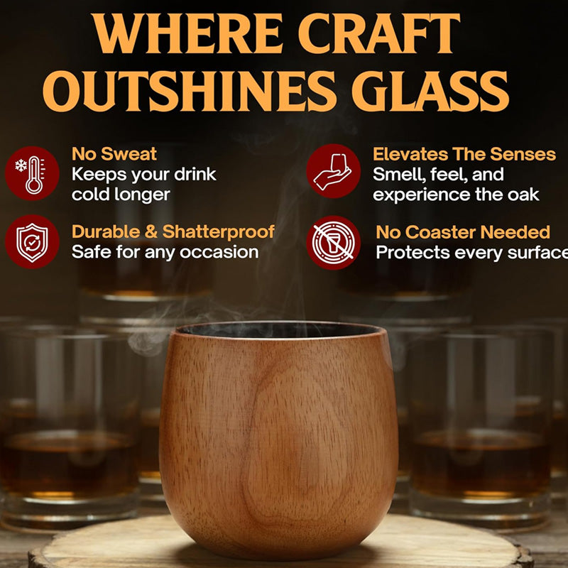 Carbonized Wooden Cup